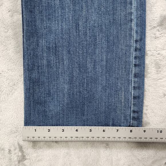 Calvin Klein Jeans Womens 12 Blue Mid Rise Slim Bootcut Stretch Denim Casual - Picture 15 of 16